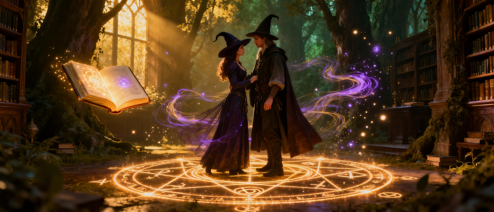fantasy romance with witches image
